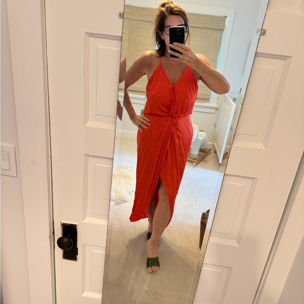 Vibrant Orange Maxi Dress YBF - Picture 4 of 15